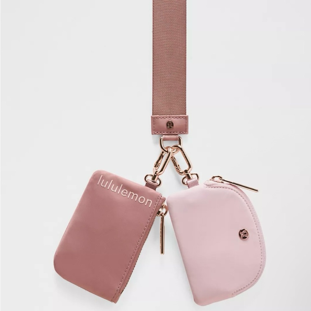 lululemon athletica Pink Key Card Holder Set